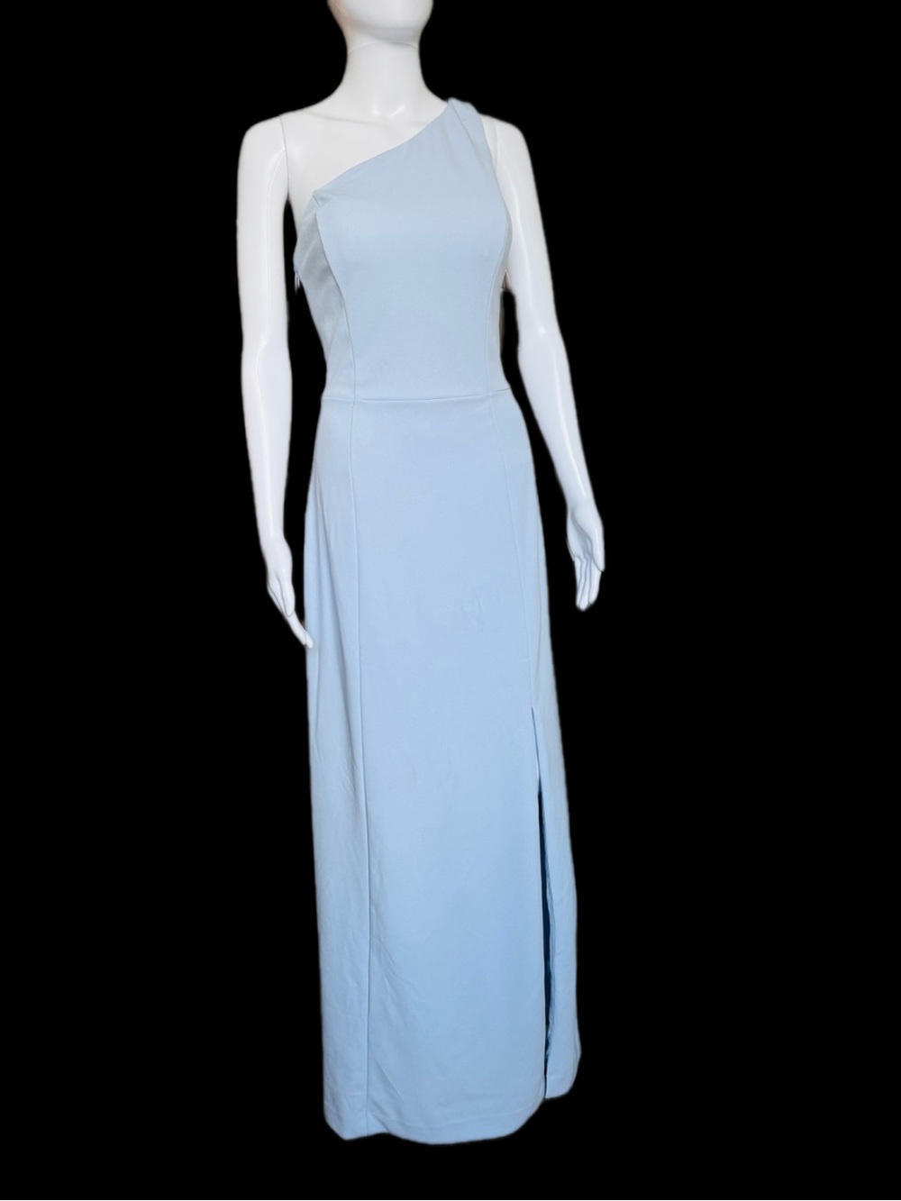 Chelsea28 Light Blue One-Shoulder Maxi Dress